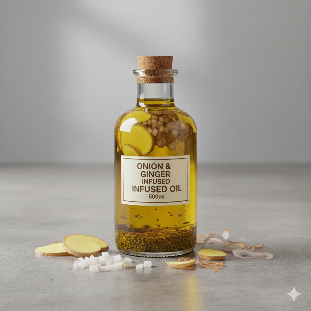 Ginger & Onion Infused Hair Oil